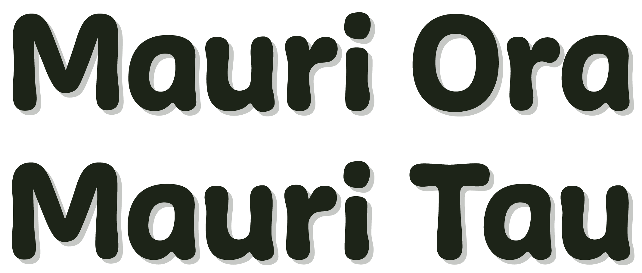 Mauri Ora, Mauri Tau Logo